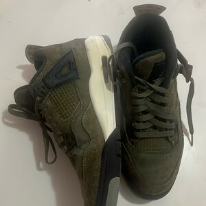 Jordan Mens Air 4 Craft Medium Olive - 7Y